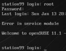 linuxûʱError in service module